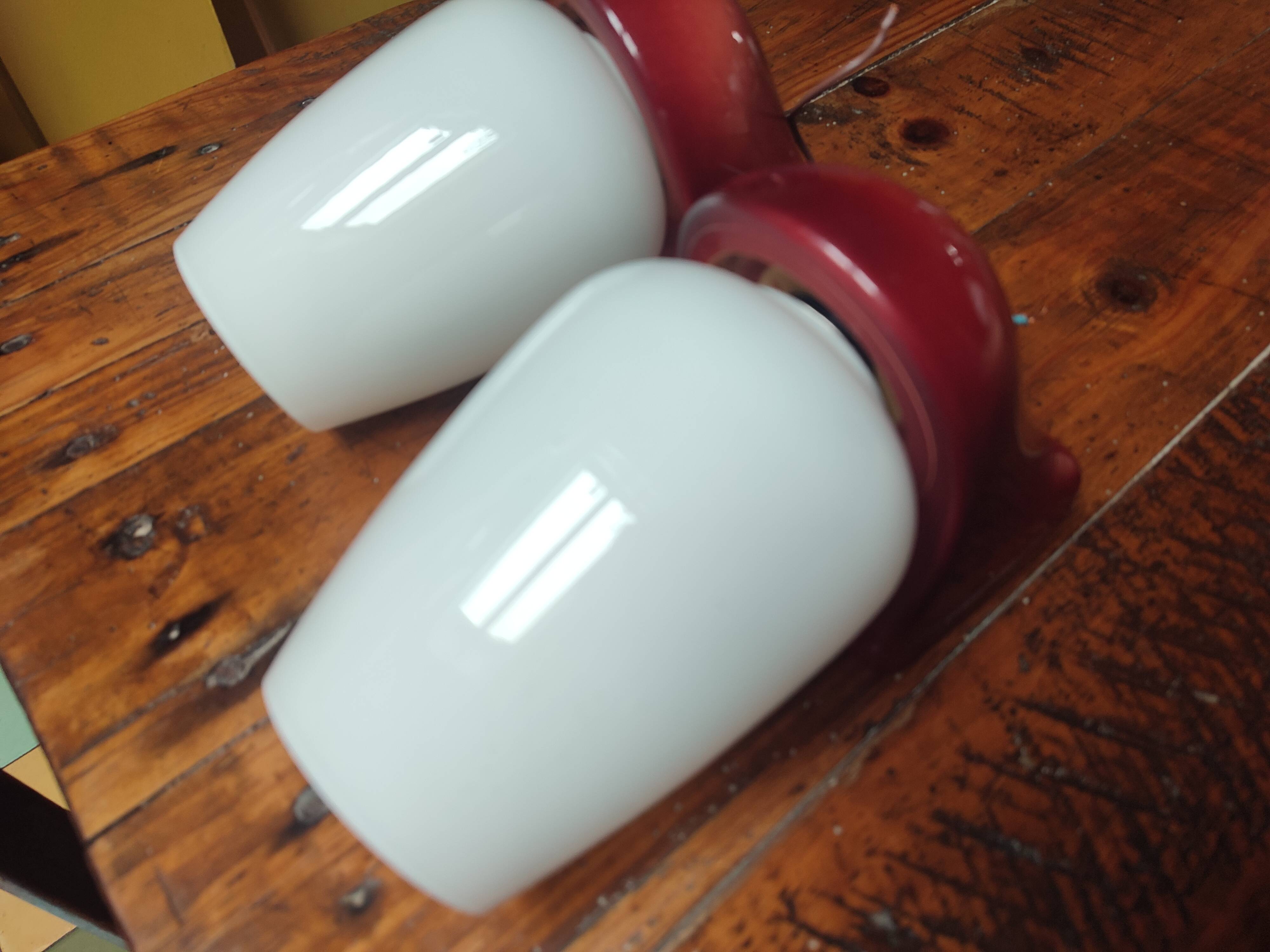 Pair of vintage 1970s wall lights