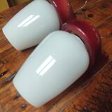Pair of vintage 1970s wall lights