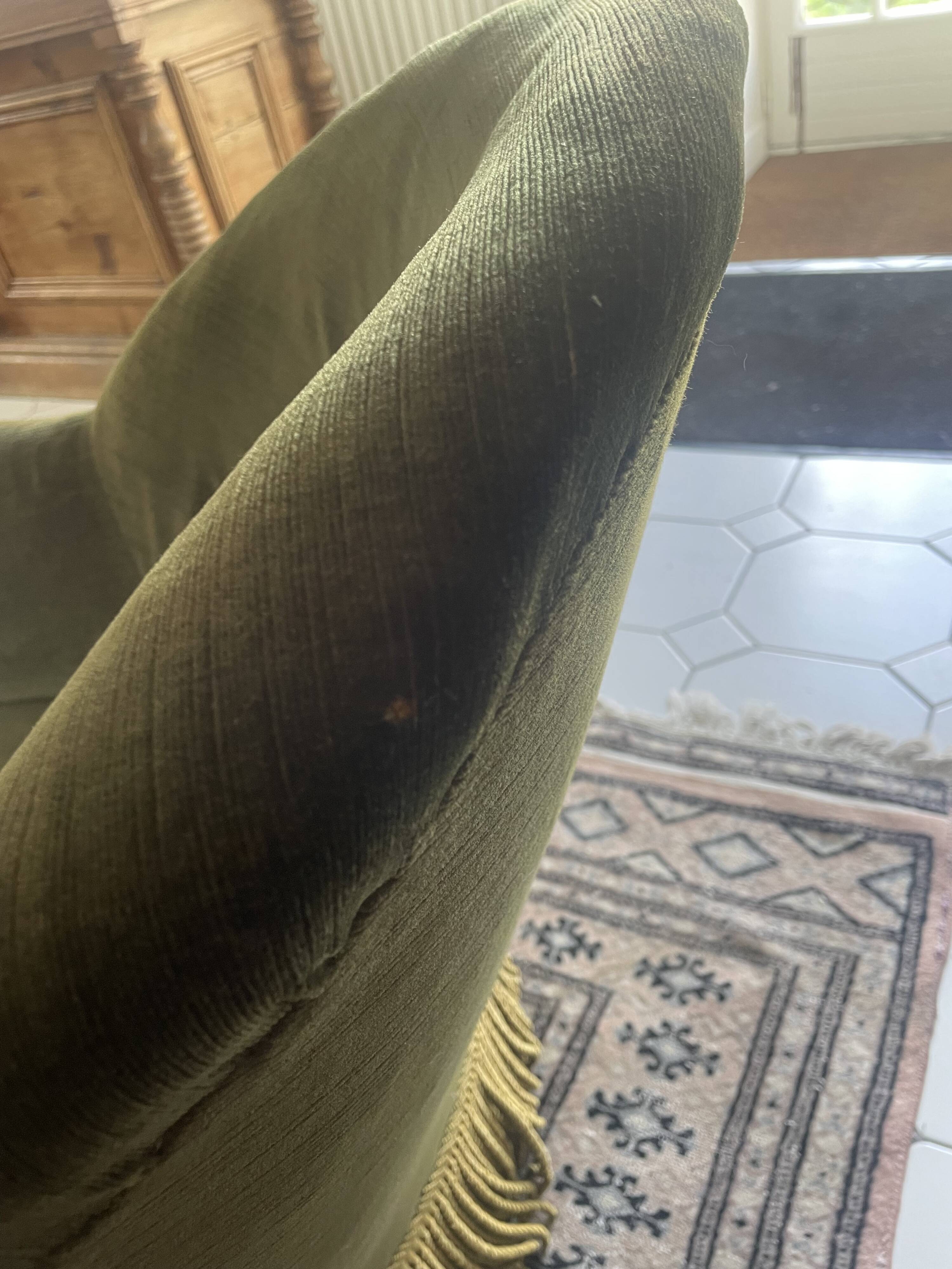 Pair of toadstool armchairs