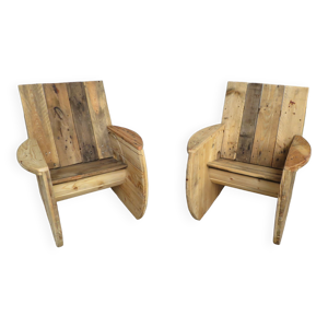 Paire de fauteuils touret original