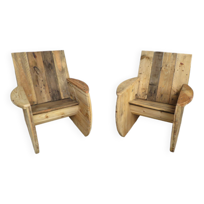 Paire de fauteuils touret original