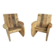 Paire de fauteuils touret original