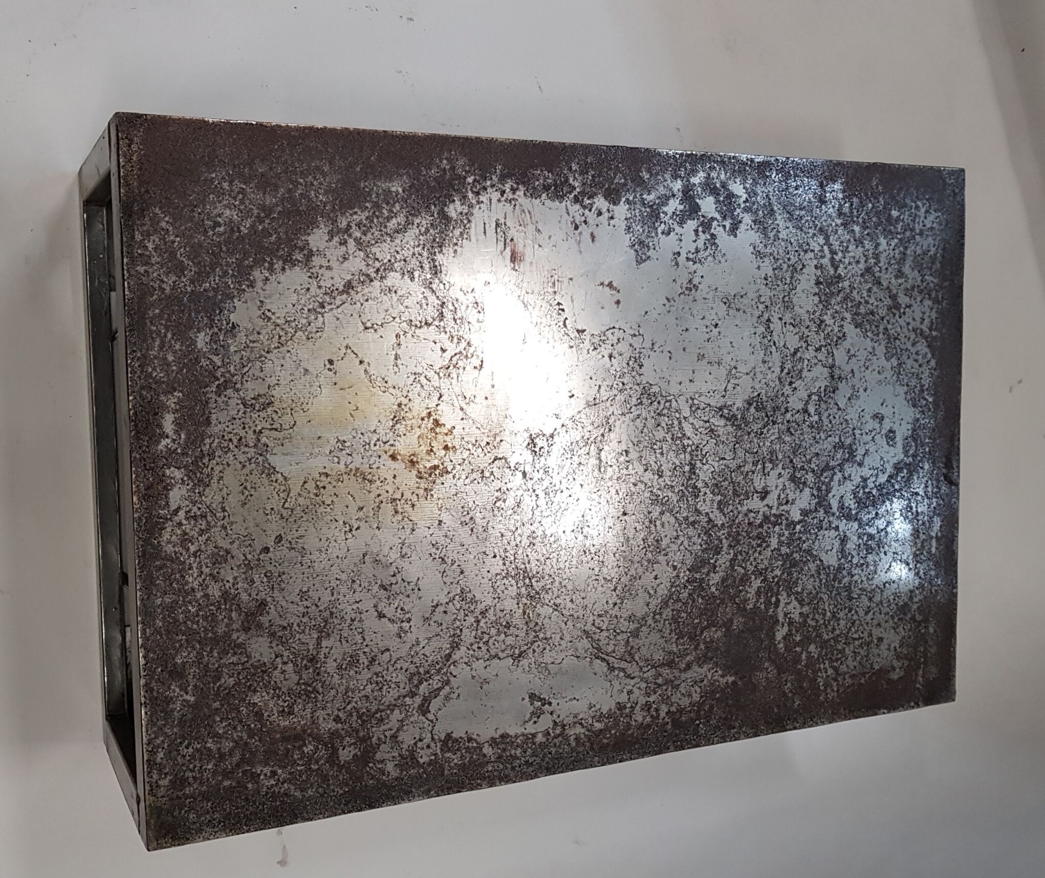 Industrial metal coffee table