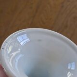 Antique pink ironstone fruit bowl with flowers