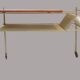 Vintage coffee table with rack Serving trolley on wheels