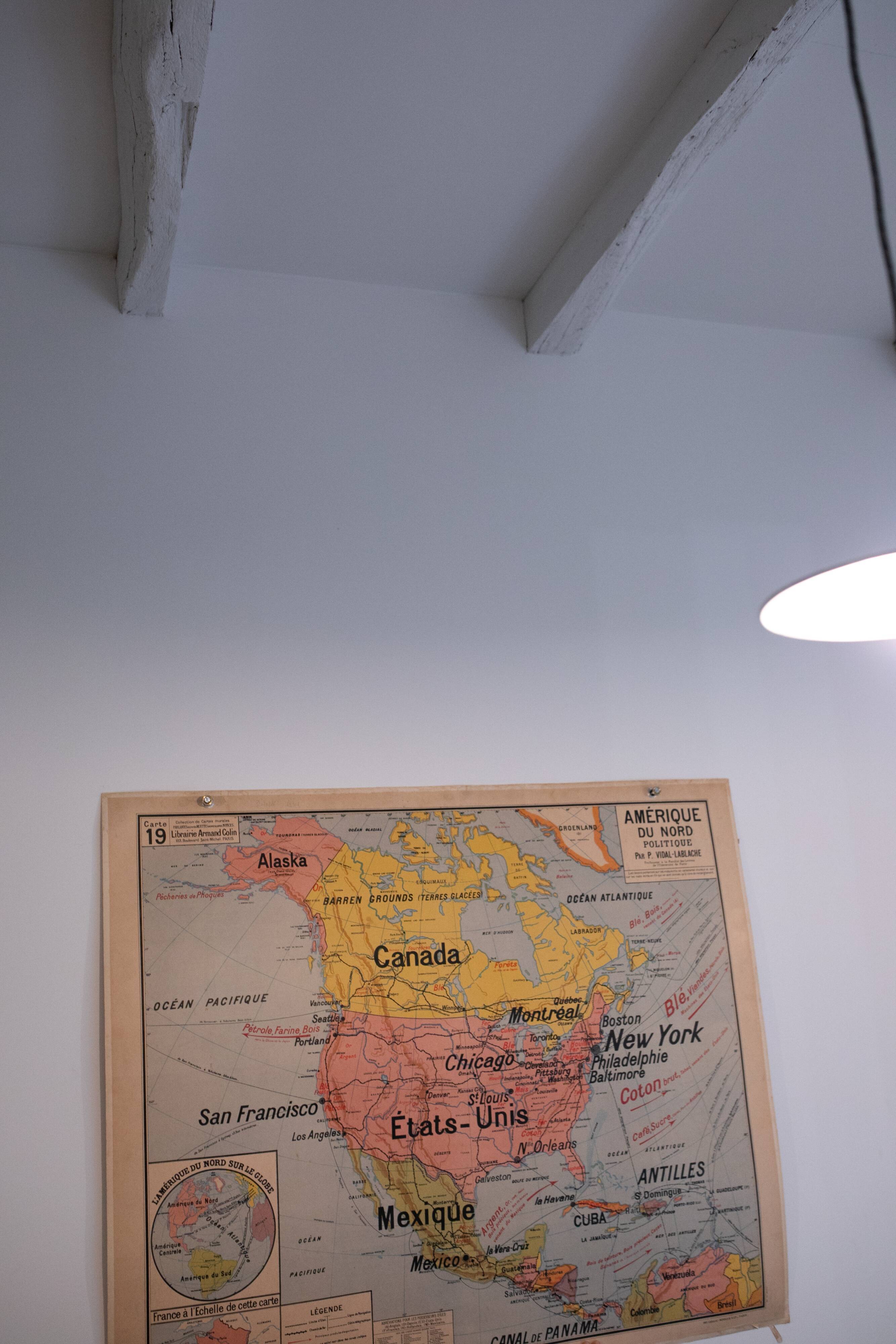 Carte VidalLlablache Amérique du nord
