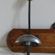 Vintage wood and metal patère