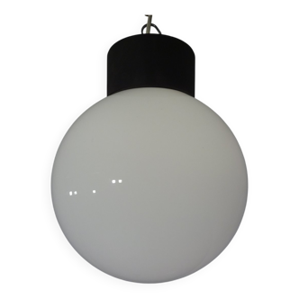 Opaline Glass Ceiling Lamp from Limburg, 1960s
