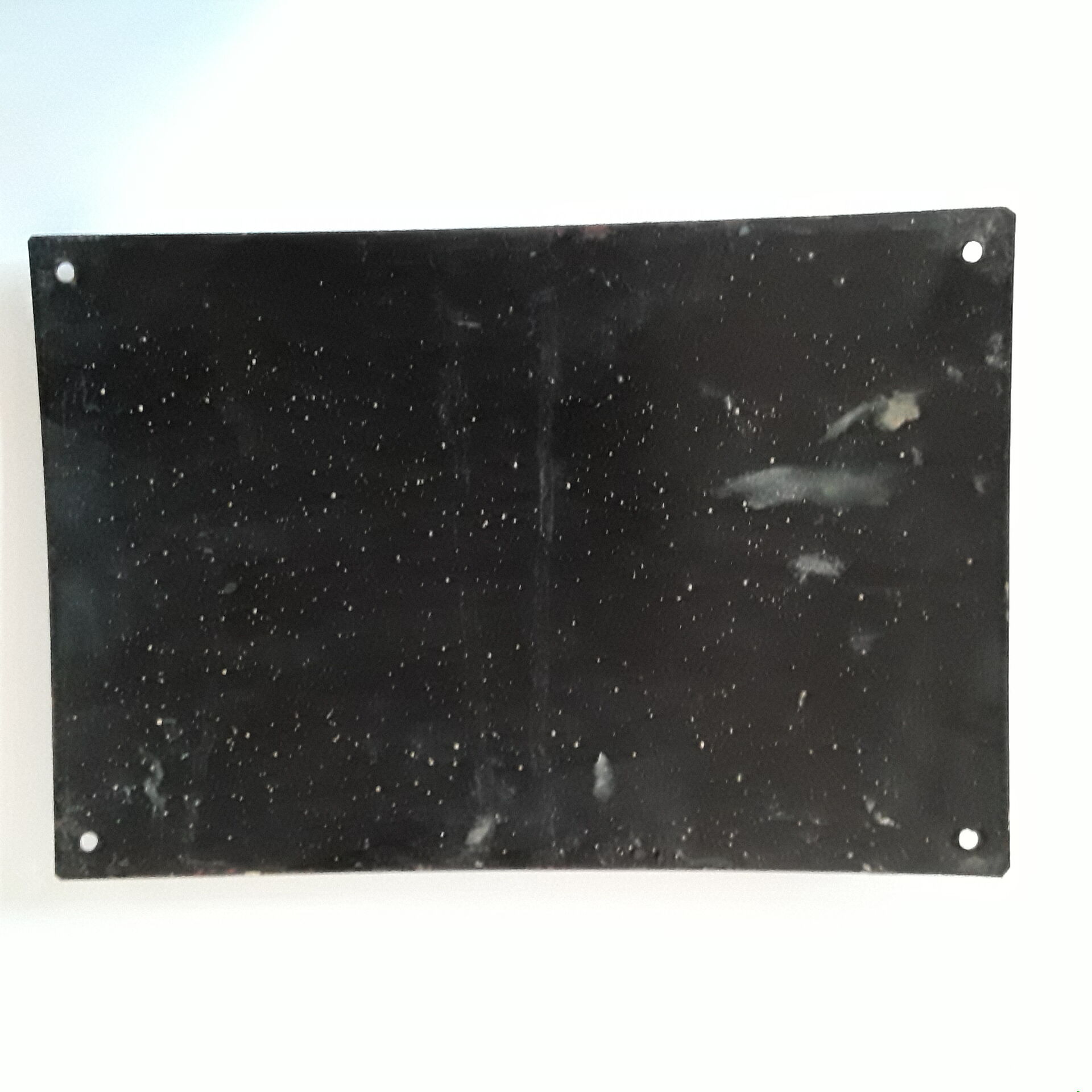 Enamelled plate "laboratory"