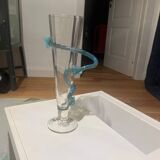 Blown glass vase. 1990