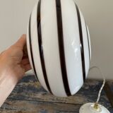 Vintage patterned opaline pendant lamp