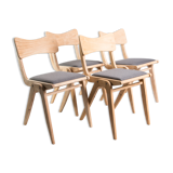 Set of 4 bumerang chairs from 1960s.