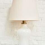 Paire de lampes en opaline