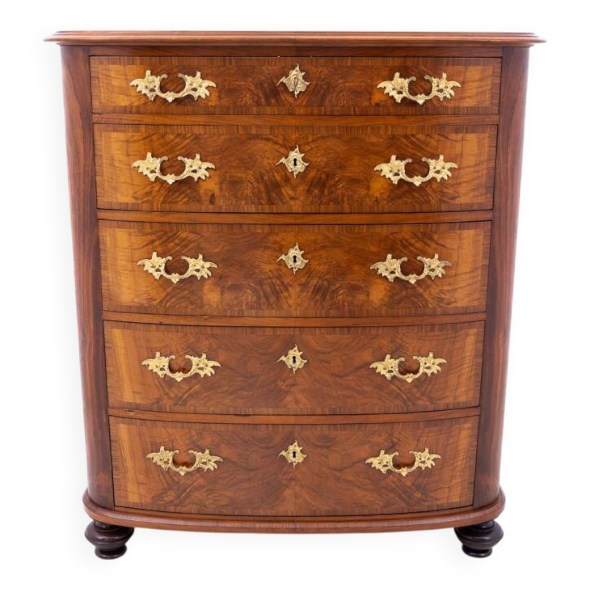 Antique chest of drawers, Northern Europe, circa 1860. After renovation.