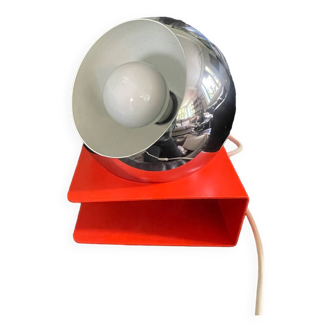 vintage chrome ball table lamp