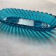 Antique Baccarat bowl in 19th century blue crystal
