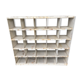 1970 postal sorting locker, perforated tole manufactured by Metalex
