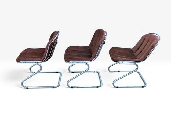 3 Gastone Rinaldi 'Sabrina' Chairs for Rima – Italy, 1970s