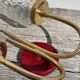 Applique en laiton et verre 1950