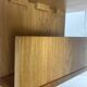 Dutch architectural blonde oak side table, 1980s