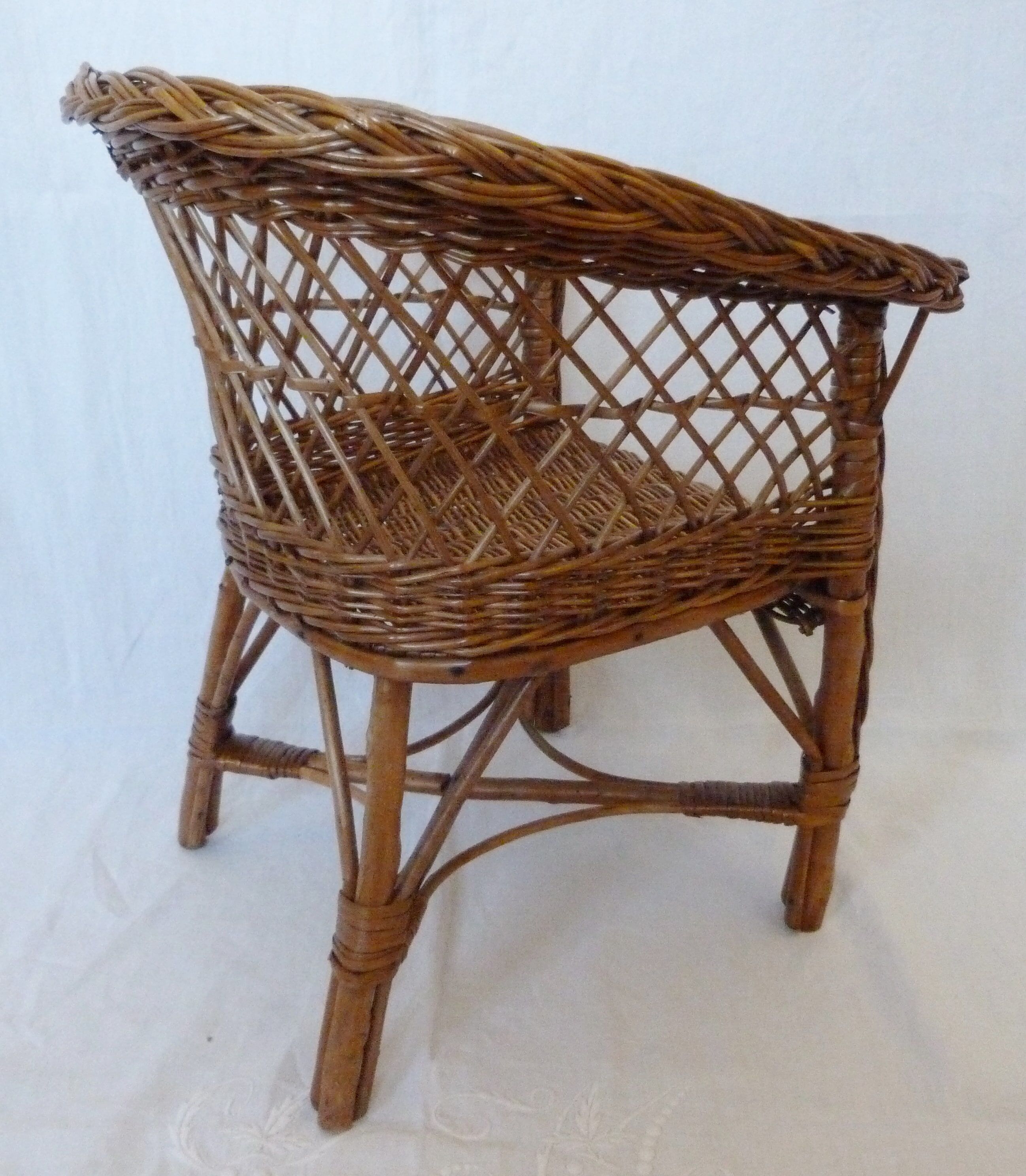 Rattan armchair years 60