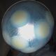 René Lalique, pendant light, opalescent chandelier, "Dahlias", signed, excellent condition.