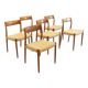 Suite de 6 chaises Niels O Möller modèle 77' Dukkerup