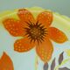 Cake plate by th. paetsch floral spray-painted decoration art deco