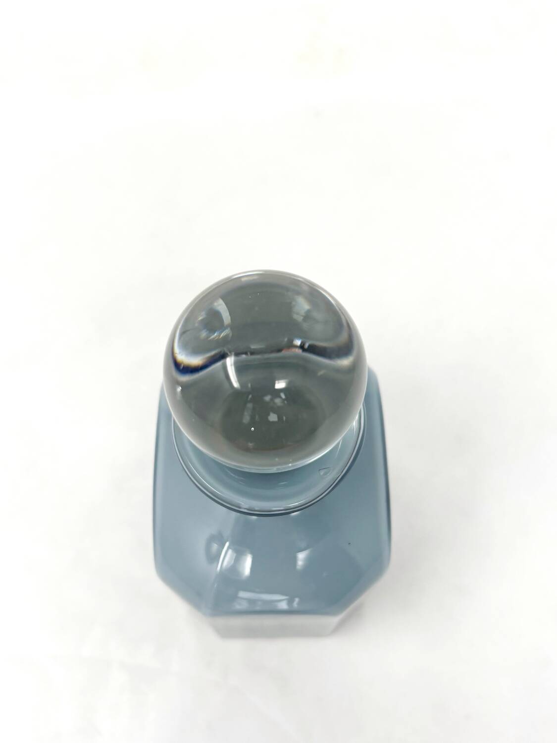 Grey carafe in Portuguese opaline