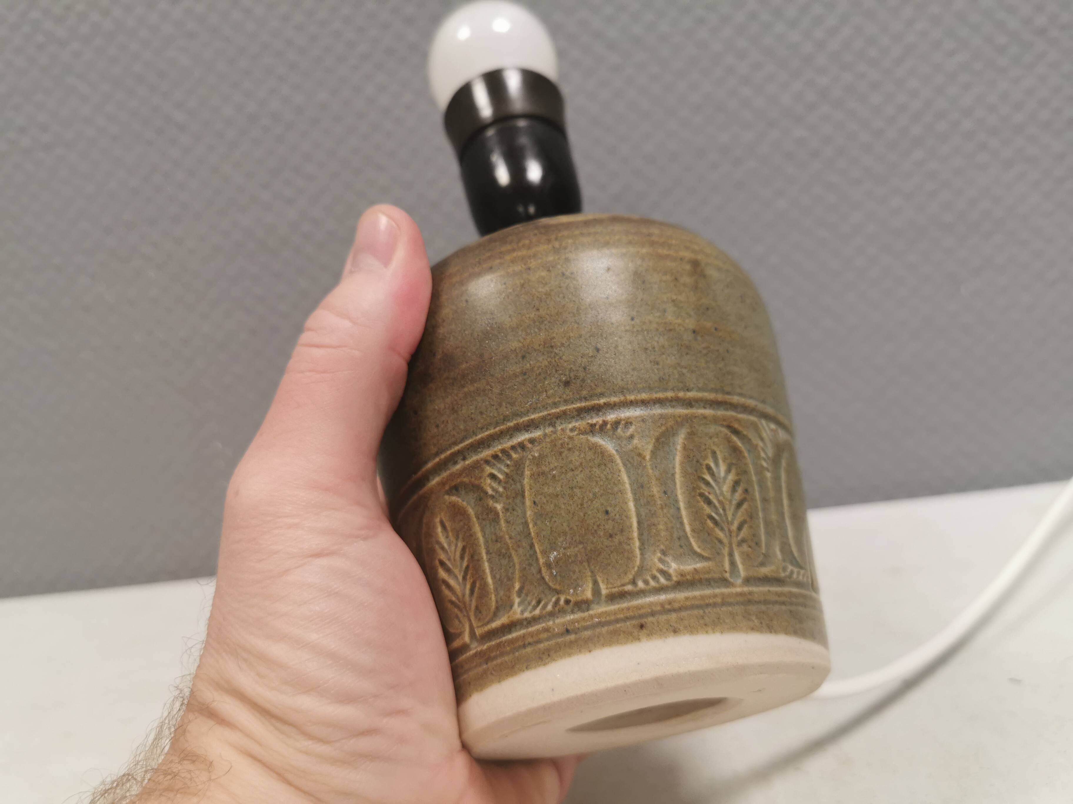Petite lampe de table en céramique, années 1980 Danemark