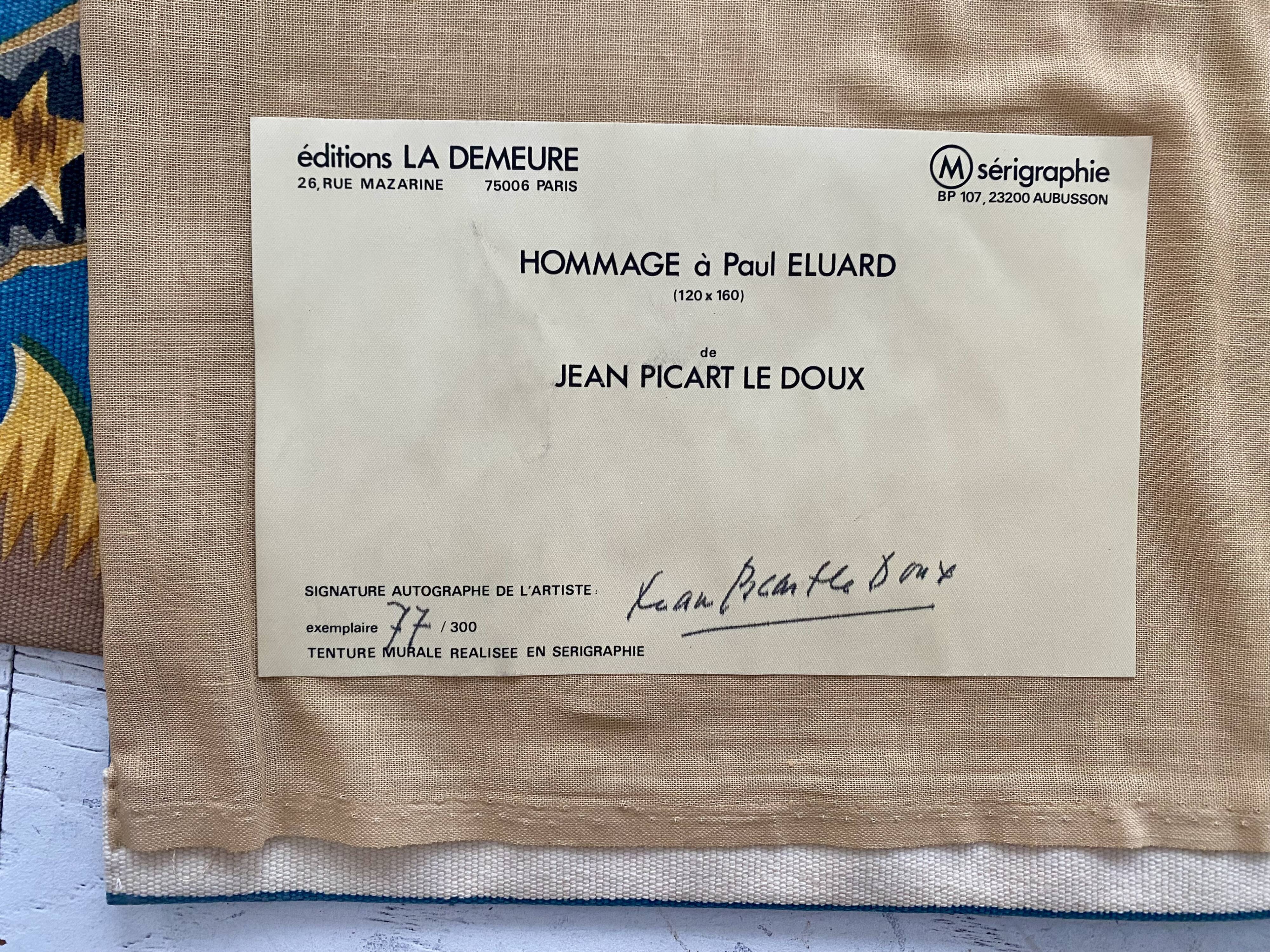 tapestry by Jean Picard Le Doux, Aubusson