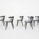 Set of five Yngve Ekstrom for Pastoe FH01 dining room chairs, The Netherlands 1960's