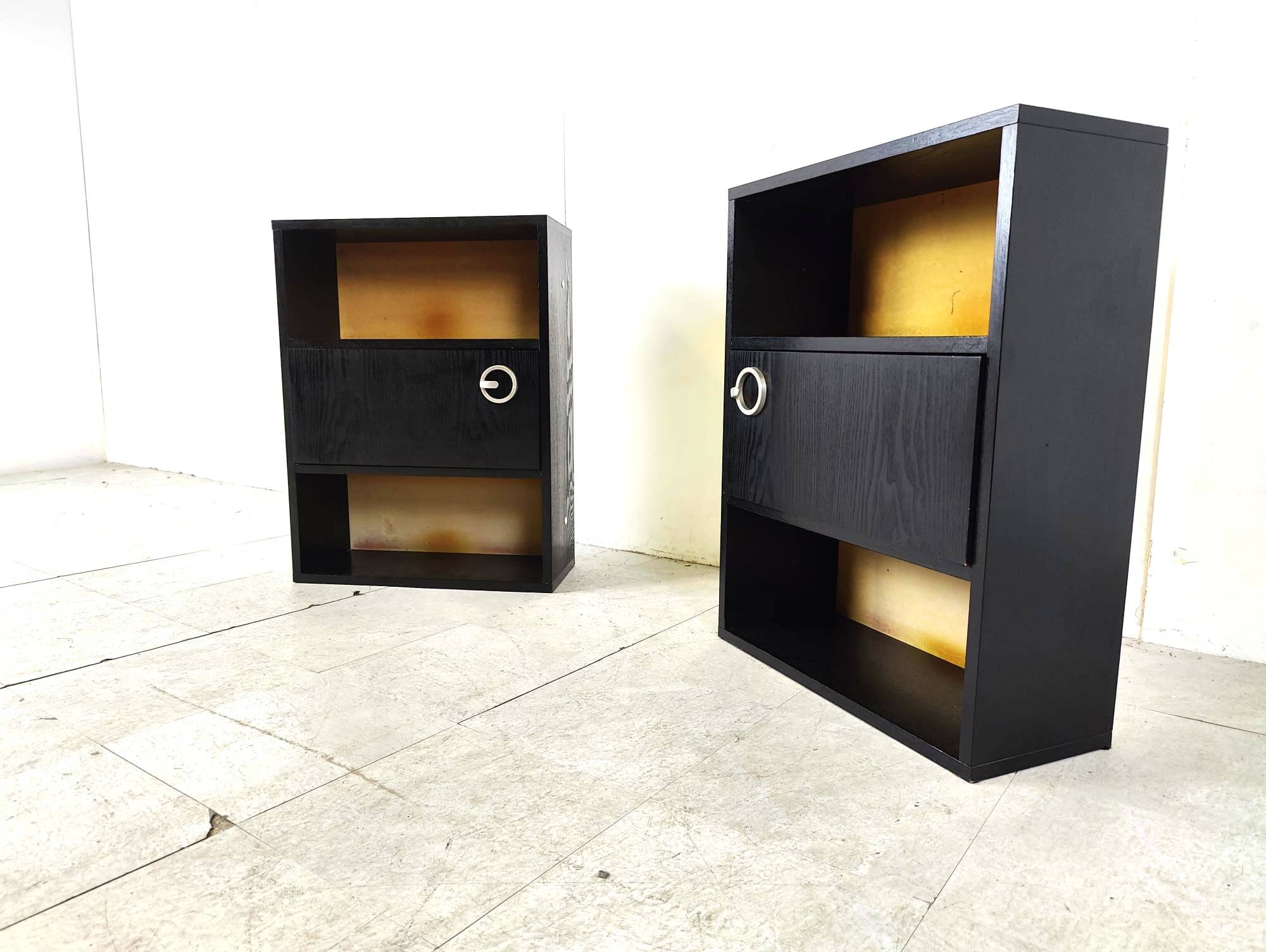 Pair of bedside tables, 1970s
