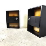 Pair of bedside cabinets, 1970s