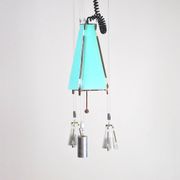Ceiling lamp in glass, United States, 1950s