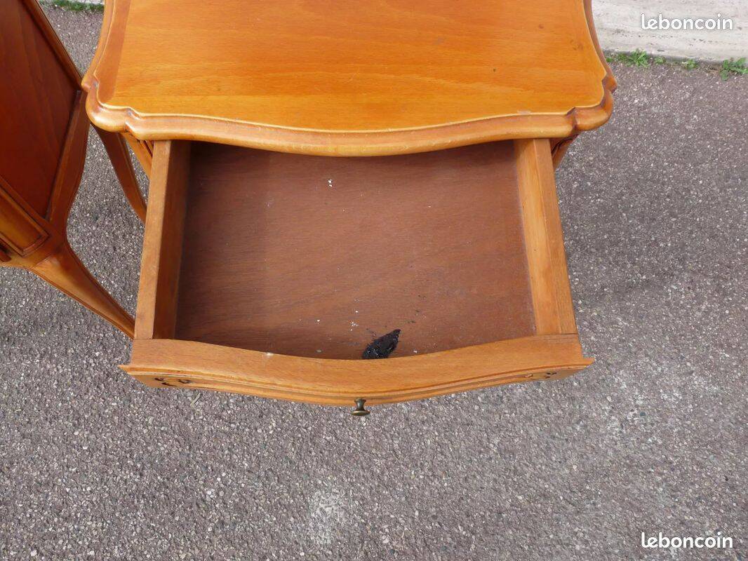 Set of 2 Louis XV bedside tables - Cherry wood