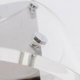 Perspex desk lamp and 1970s metal Jacques Charpentier