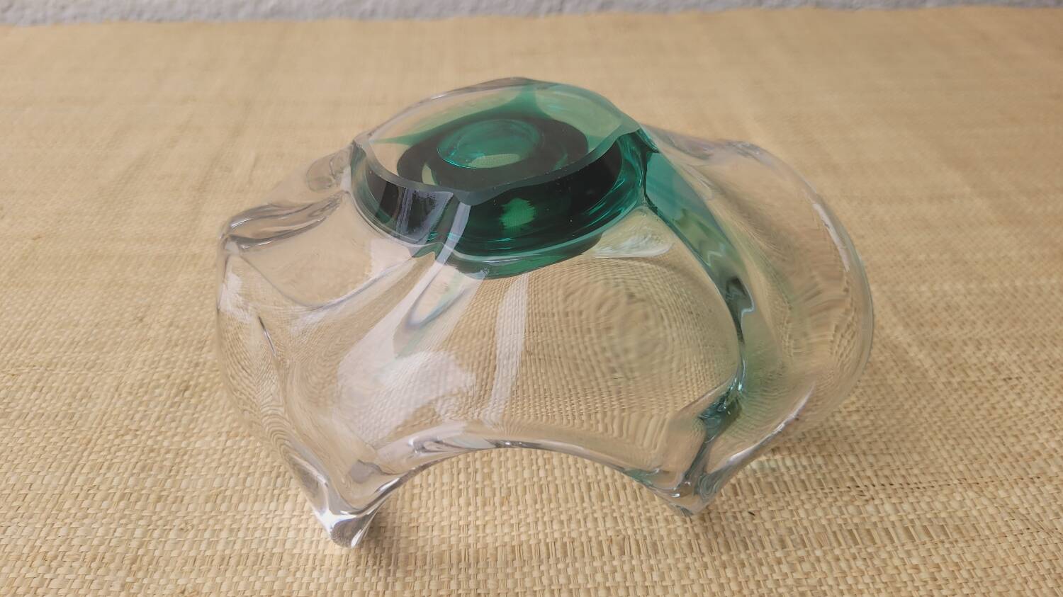 Italian glass candle holder
