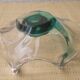 Italian glass candle holder