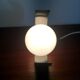 2 vintage wall lamps in stainless steel and opaline 70s