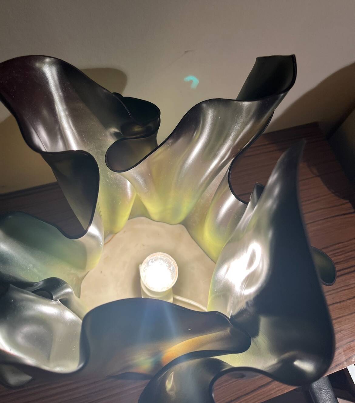 Vintage resin lamp in the style of Georgia Jacob from the 70s/80s.