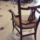 Wood and Straw armchair