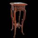 Rare Guéridon / Japonese Pedestal in Carved Wood by Gabriel Viardot