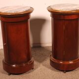 pair of somnos in mahogany