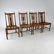 Ensemble de 4 chaises de salle à manger en chêne par Ercol, 1980s