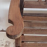 Old "art-deco" teak bench