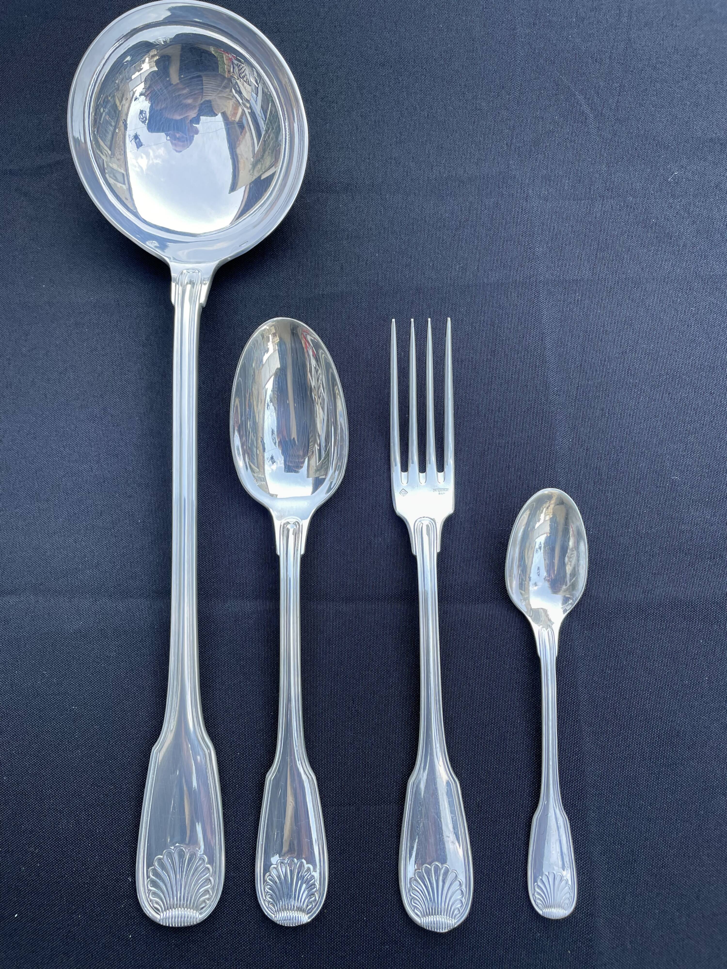 Cutlery set of 37 pieces – Silverware Argental – Silver plated