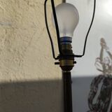 Floor lamp in teak and bronze around 1960