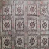 Antique embroidered kilim with 16 medallions from Turkey or the Balkans, c. 1950.