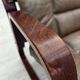 1970s, Norwegian lounge chair, brown furniture leather.